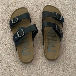 Black/Brown sandals